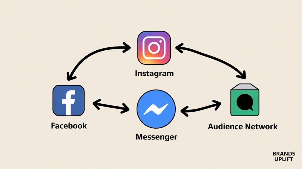 "Meta Ads distribution across different platforms"
